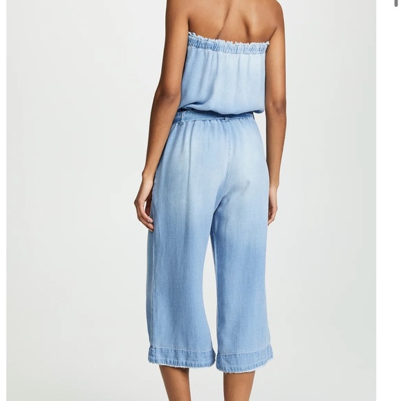 Jessica Simpson Denim Wide Leg Jumpsuit Sz Small - Picture 2 of 8